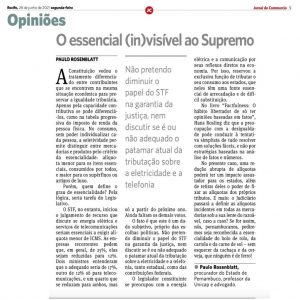 Publicação no Jornal do Commercio